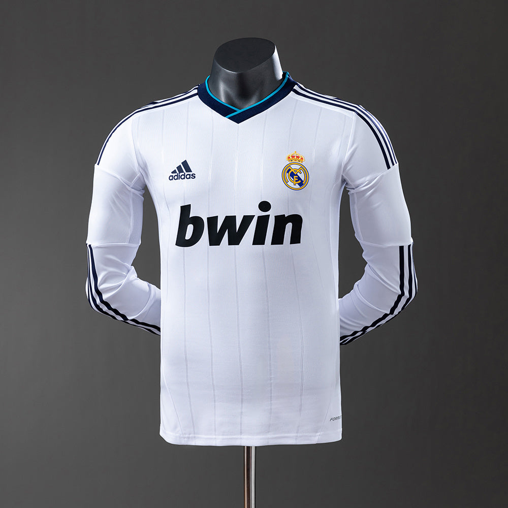 Real Madrid 12-13 Home Long Sleeve Player Version Retro Jersey detail