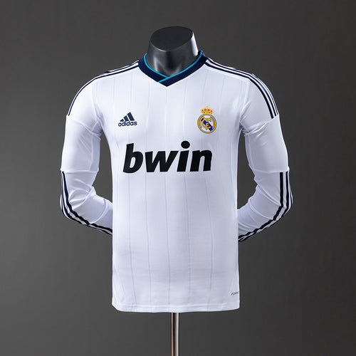 Real Madrid 12-13 Home Long Sleeve Player Version Retro Jersey detail
