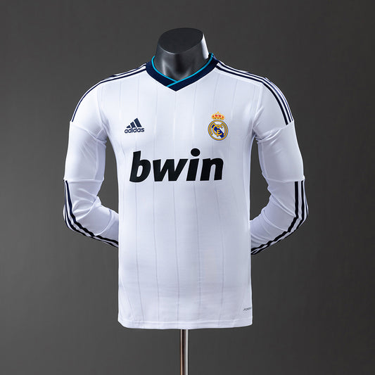 Real Madrid 12-13 Home Long Sleeve Player Version Retro Jersey detail