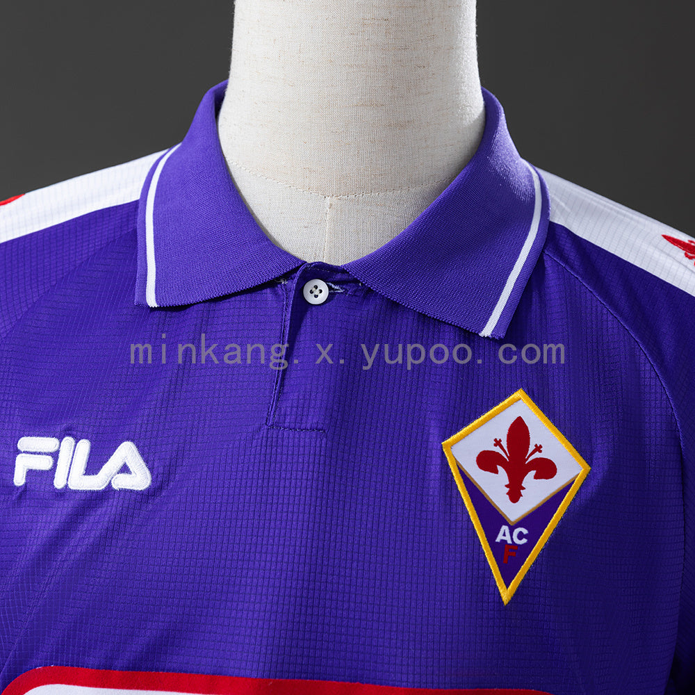 Retro long sleeve Fiorentina 1998 home detail