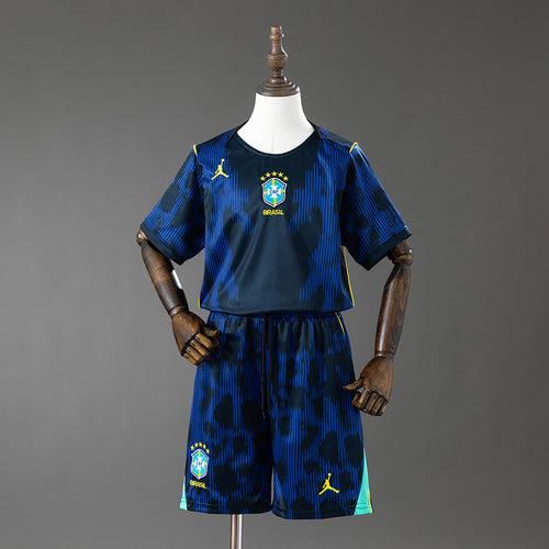 Brazil 2026 Away Kids Kit Jersey