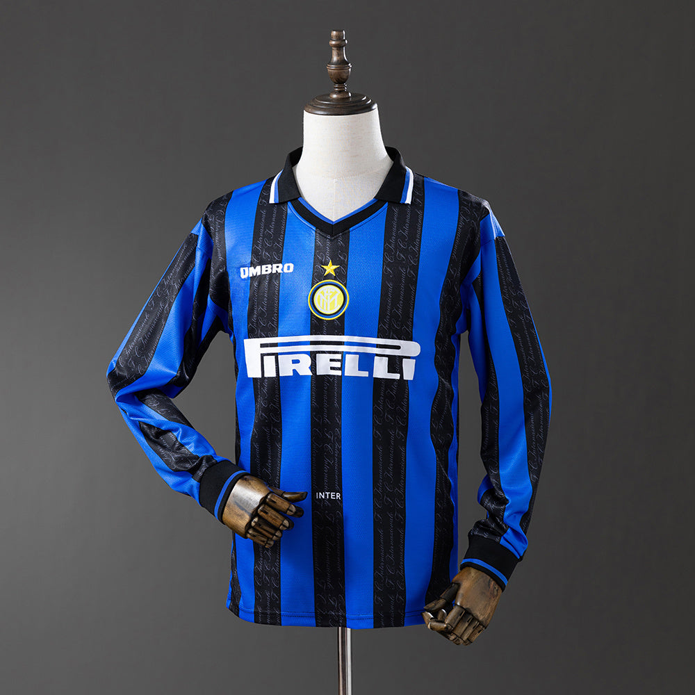 Inter Milan 97-98 Home Long Sleeve Retro Jersey detail
