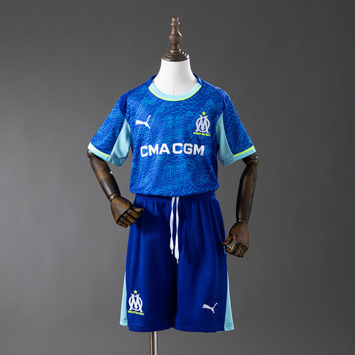Marseille 25-26 Third Away Kids Kit Jersey detail