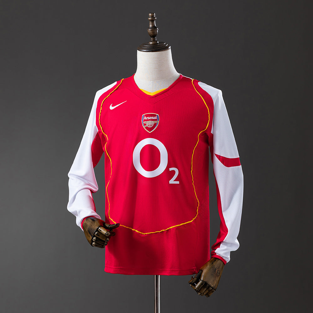 Arsenal 04-05 Home Long Sleeve Retro Jersey detail