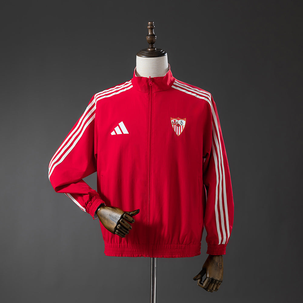 Athletic Bilbao Reversible Jacket Windbreaker - Red & White detail