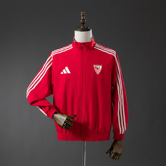 Athletic Bilbao Reversible Jacket Windbreaker - Red & White detail