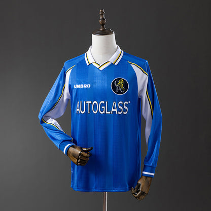 Chelsea 97-99 Home Long Sleeve Retro Jersey detail