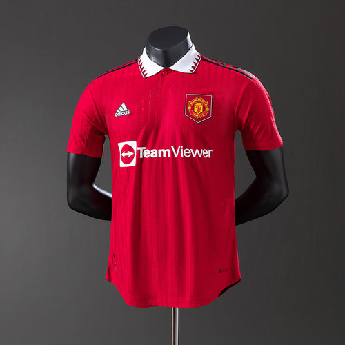 M-U 22-23 Home Player Version Retro Jersey detail