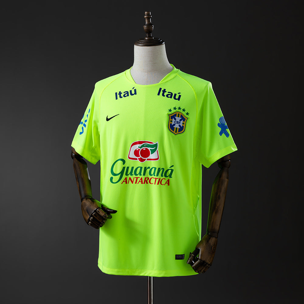Brazil training suit fluorescent green detail