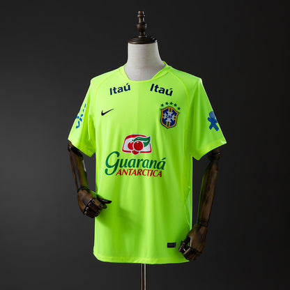Brazil training suit fluorescent green detail