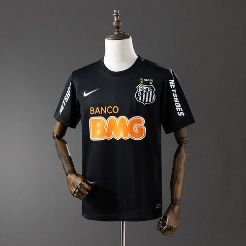 Santos 12-13 Black Retro Jersey detail