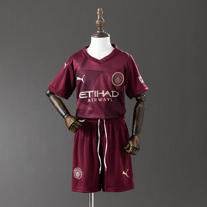24-25 kids Manchester city third away detail