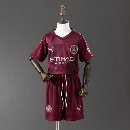 24-25 kids Manchester city third away detail