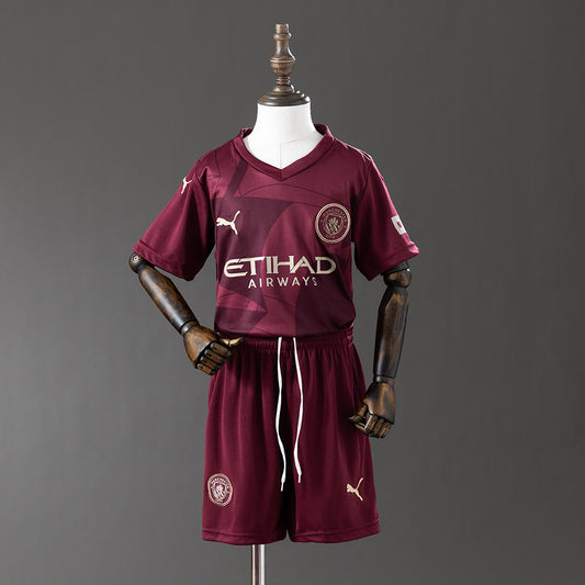 24-25 kids Manchester city third away detail