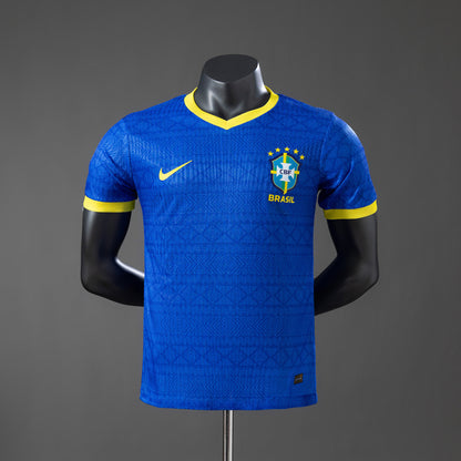 Brazil 26-27 Special Edition Blue Player Version Jersey detail