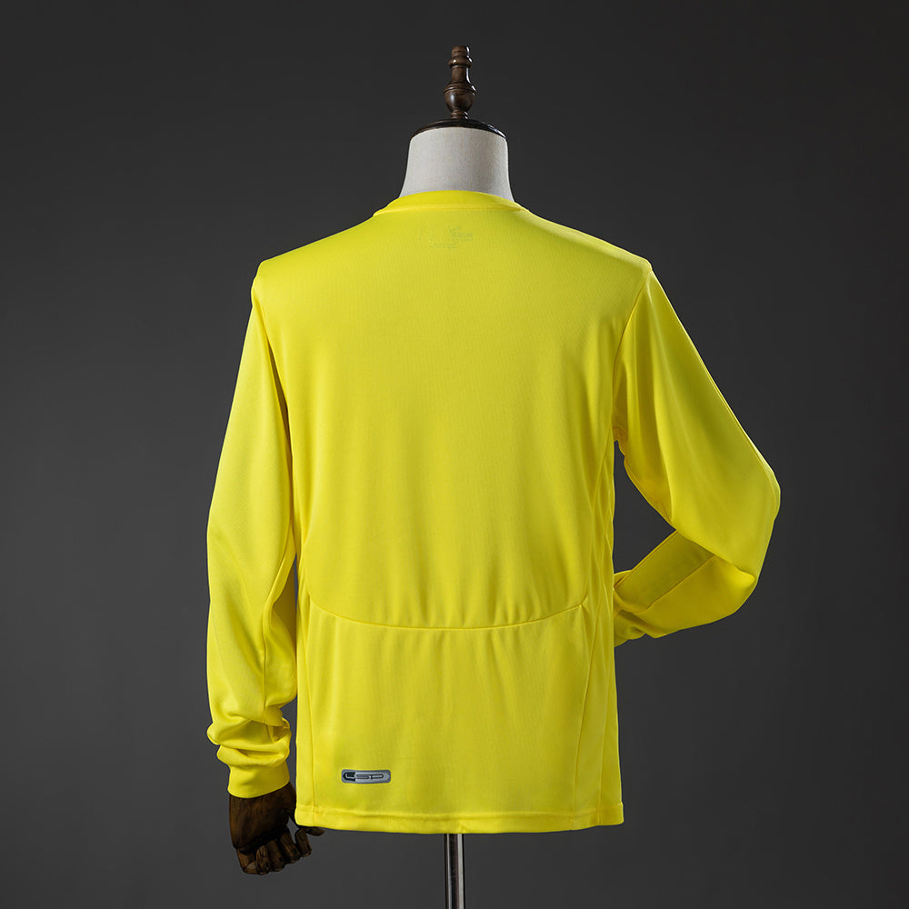 Villarreal 08-09 Home Long-Sleeve Retro Jersey detail