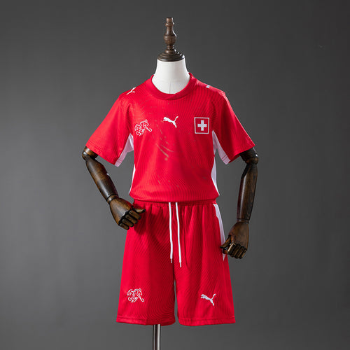 Switzerland 2026 Home Kids Kit Jersey detail
