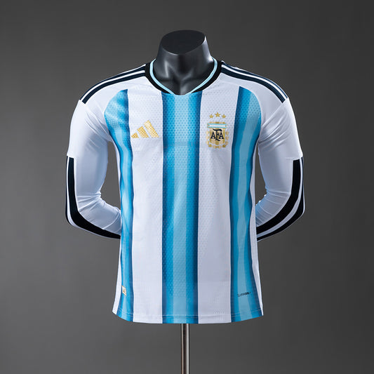 Argentina 2026 Home Long-Sleeve Player Version Jersey detail