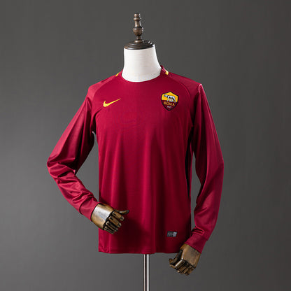 Retro Long Sleeve Roma 17-18 Home detail