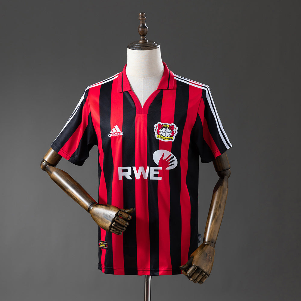 Leverkusen 01-02 Home Retro Jersey detail