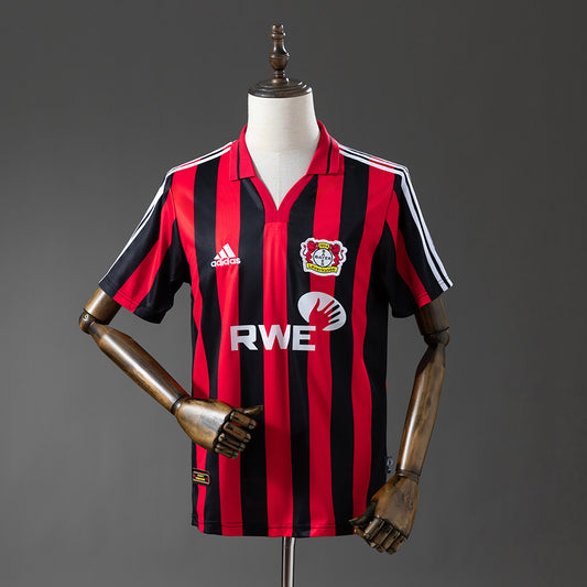 Leverkusen 01-02 Home Retro Jersey detail
