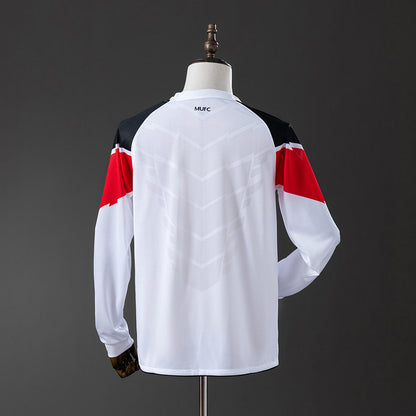 M-U 10-11 Away Long Sleeve Retro Jersey