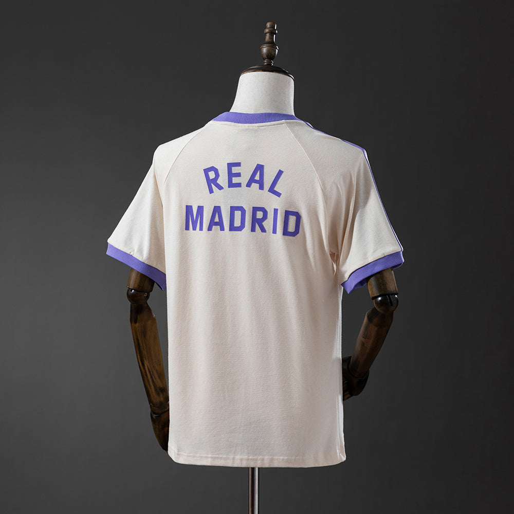 Real Madrid Originals 3-stripes beige t-shirt