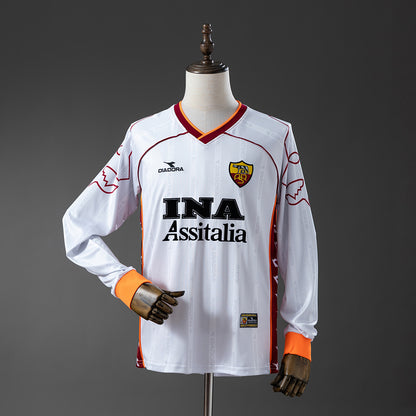 Roma 99-00 Away Long-Sleeve Retro Jersey detail