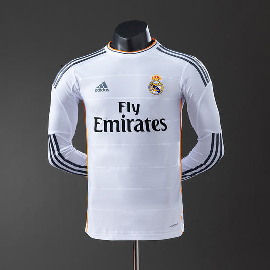 Real Madrid 13-14 Home Long Sleeve Player Version Retro Jersey detail