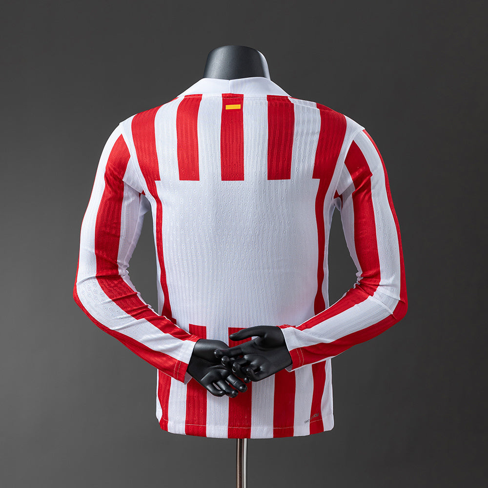 25-26 Player Long Sleeve Atletico Madrid Home Jersey