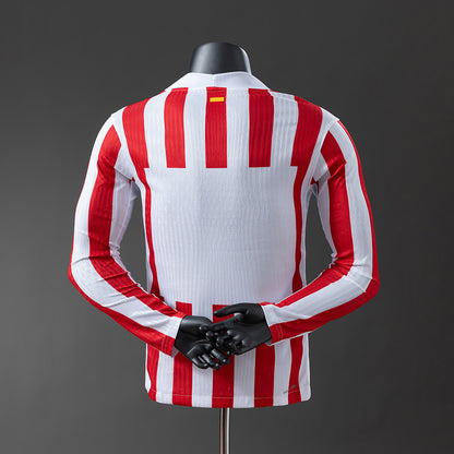 25-26 Player Long Sleeve Atletico Madrid Home Jersey