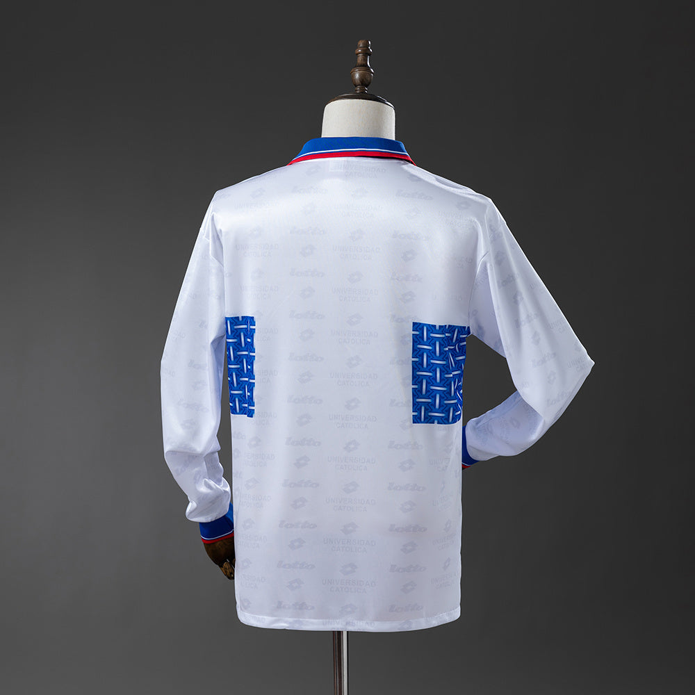 Universidad Catolica 1996 Home Retro Jersey  Long Sleeve