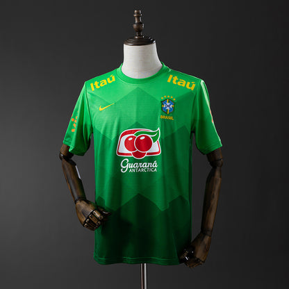 Brazil 2020 training suit green Retro Jersey detail