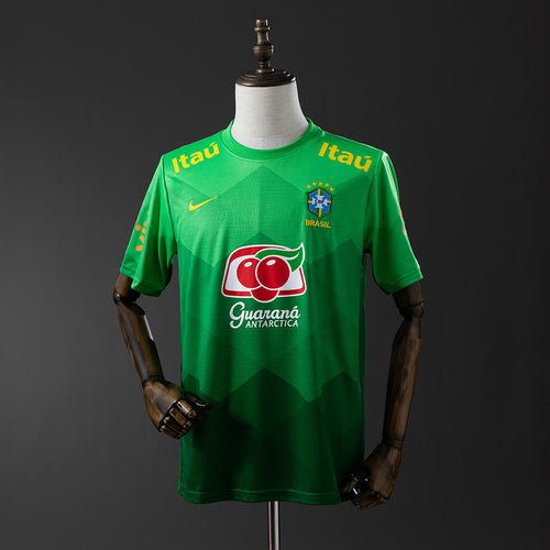 Brazil 2020 training suit green Retro Jersey detail