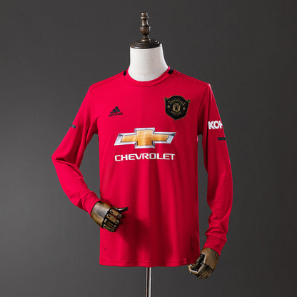 M-U 19-20 Home Long Sleeve Retro Jersey detail