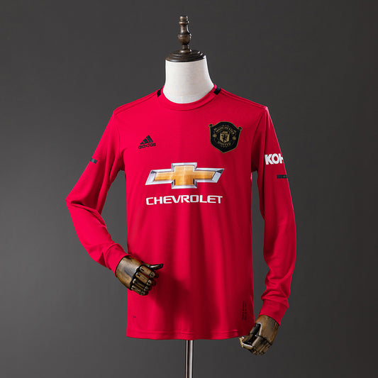 M-U 19-20 Home Long Sleeve Retro Jersey detail