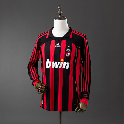 Retro 06-07 AC Milan Long sleeve home detail