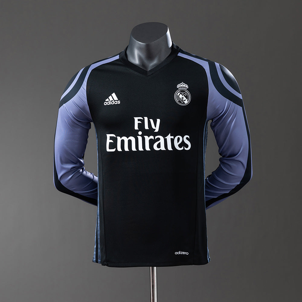 Real Madrid 16-17 Third Away Long Sleeve Player Version Retro Jersey detail