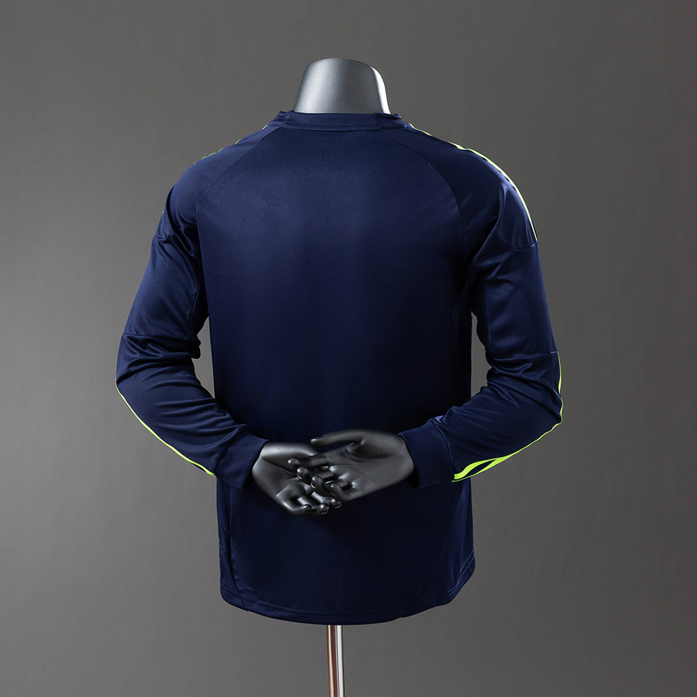 Real Madrid 12-13 Away Long Sleeve Player Version Retro Jersey