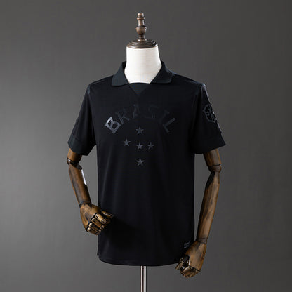 Brazil 13-14 Black - Retro Jersey detail