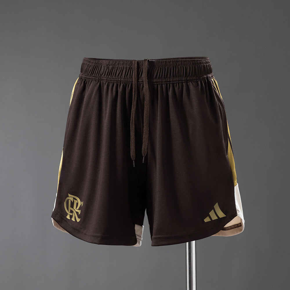 Flamengo 26-27 Women's Training Shorts - Brown