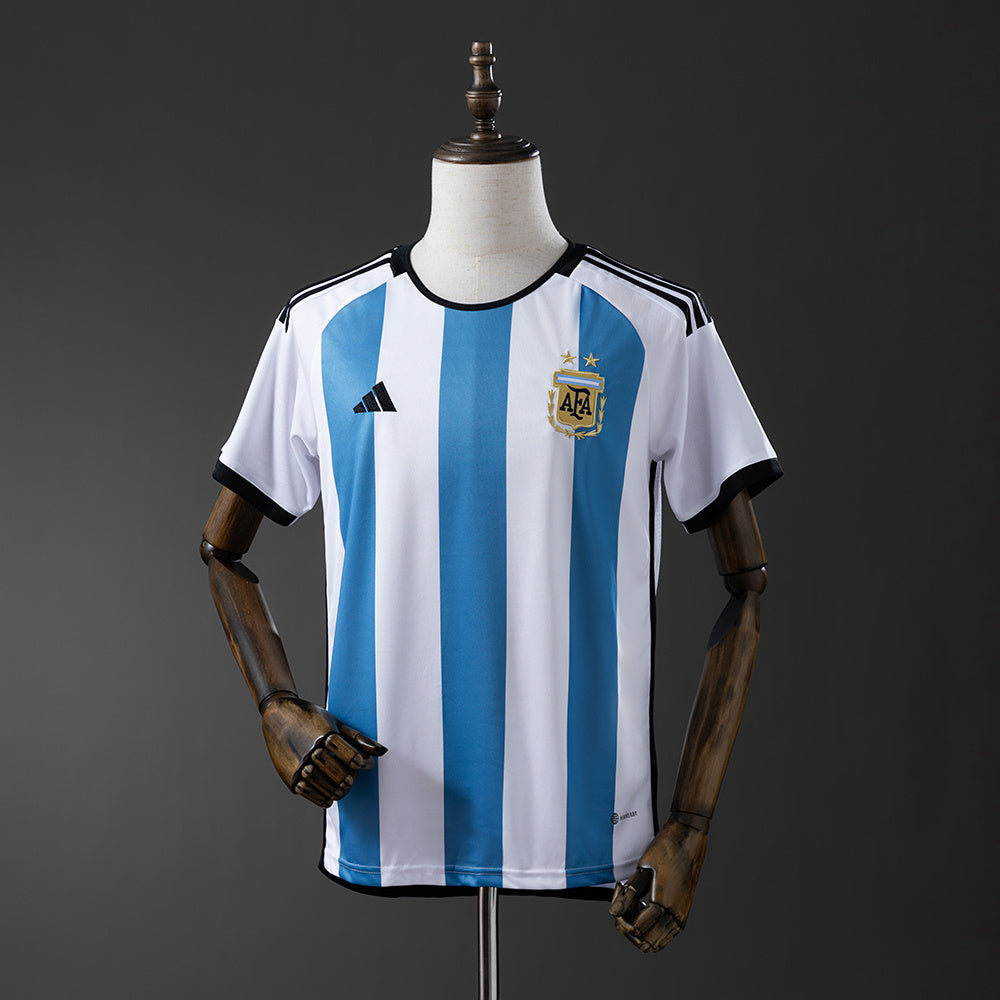 2022 Argentina 3-star World Cup jersey home detail