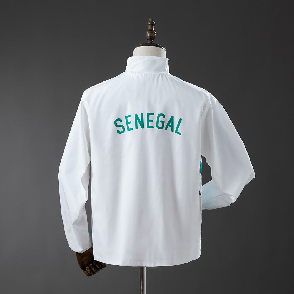 Senegal 2026 Windbreaker - White detail