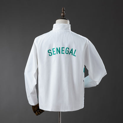 Senegal 2026 Windbreaker - White detail