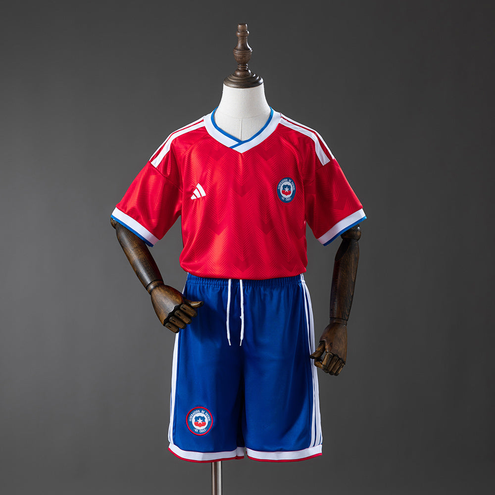 Chile 2026 Home Kids Kit Jerseys detail