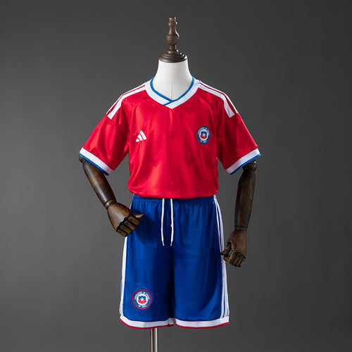 Chile 2026 Home Kids Kit Jerseys detail