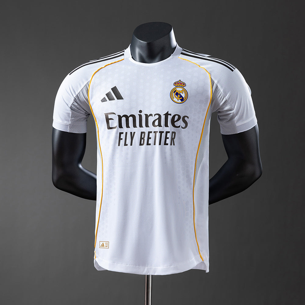 Real Madrid 25-26 player version Home Jersey detail