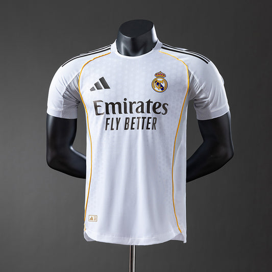 Real Madrid 25-26 player version Home Jersey detail