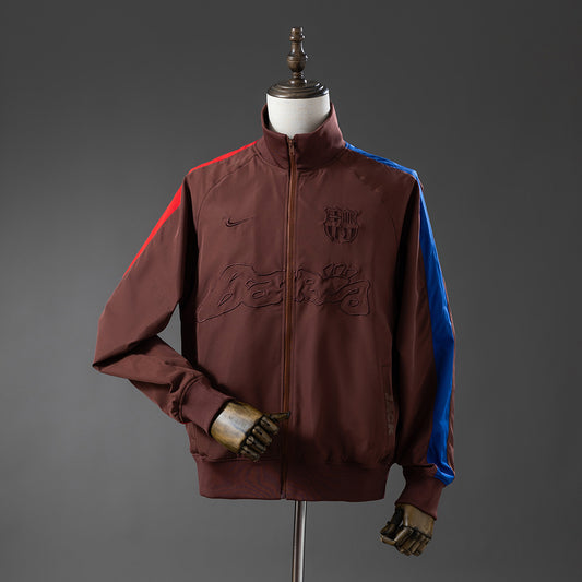 Barcelona x Travis Scott Windbreaker - Brown