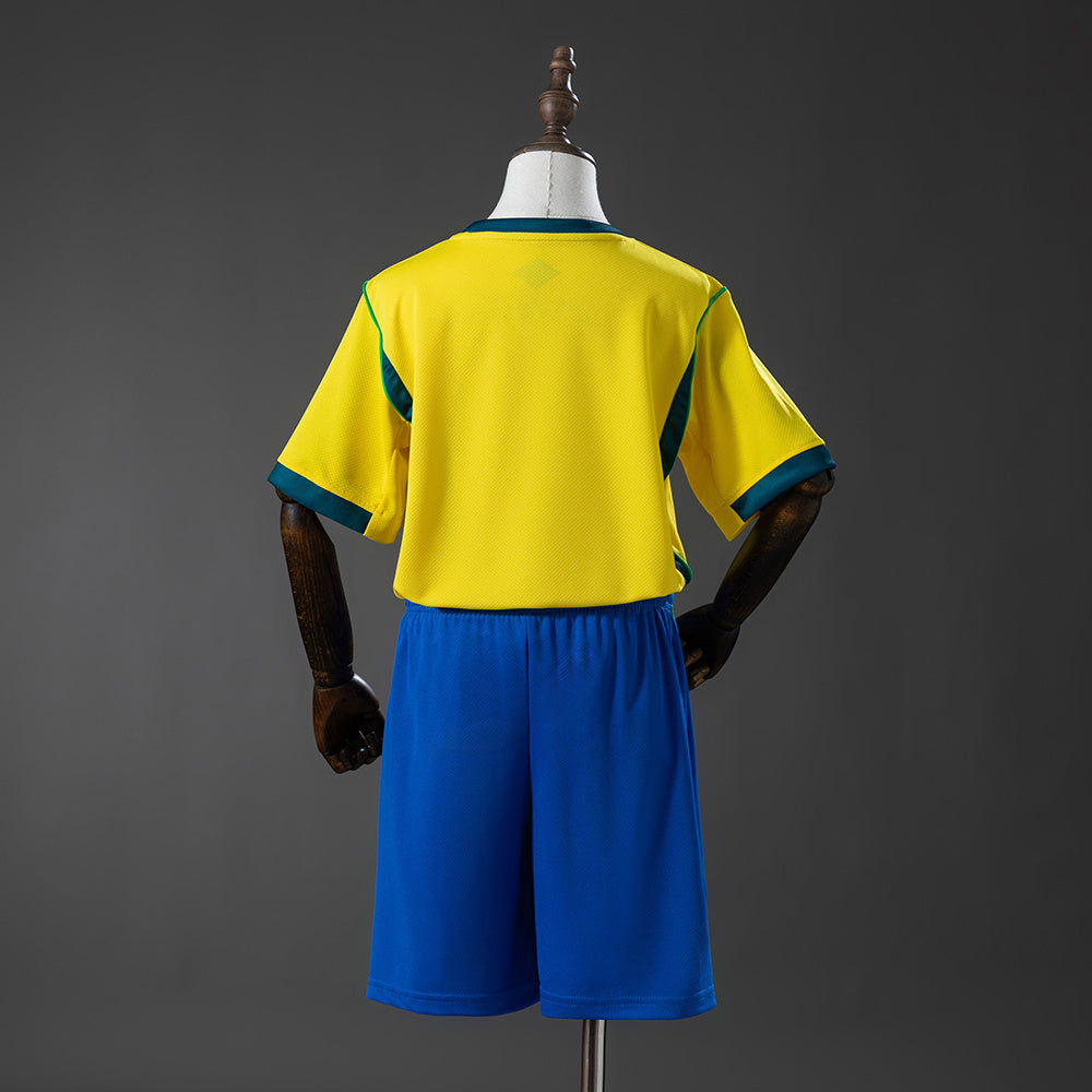 Brazil 2026 Home Kids Kit Jersey detail